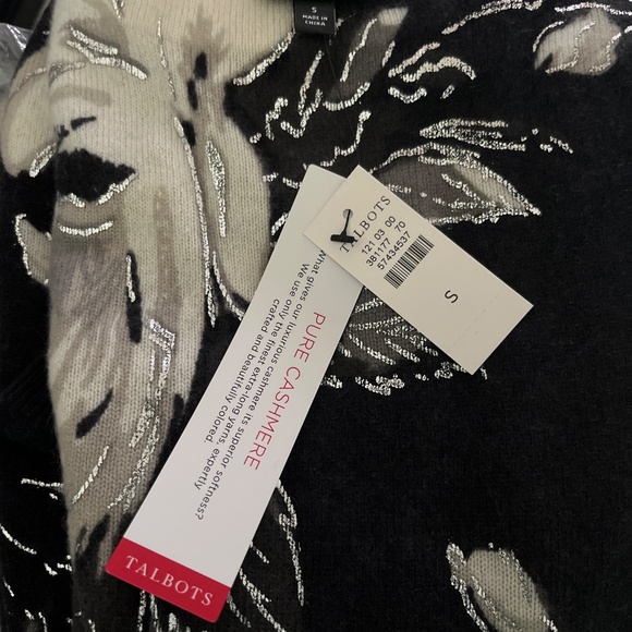 Talbots Audrey Cashmere Sweater Rosey Bouquet - Picture 2 of 2